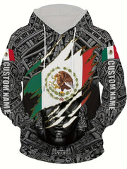 Mexico Style Graphic Pattern Men's Long Sleeve Hoodie