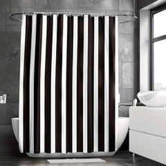 Waterproof Shower Curtain with 12 Hooks 72x72in