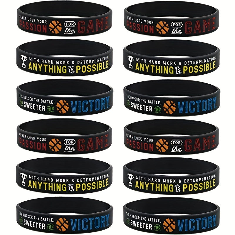 Basketball Silicone Bracelet Basketball Rubber Wristband