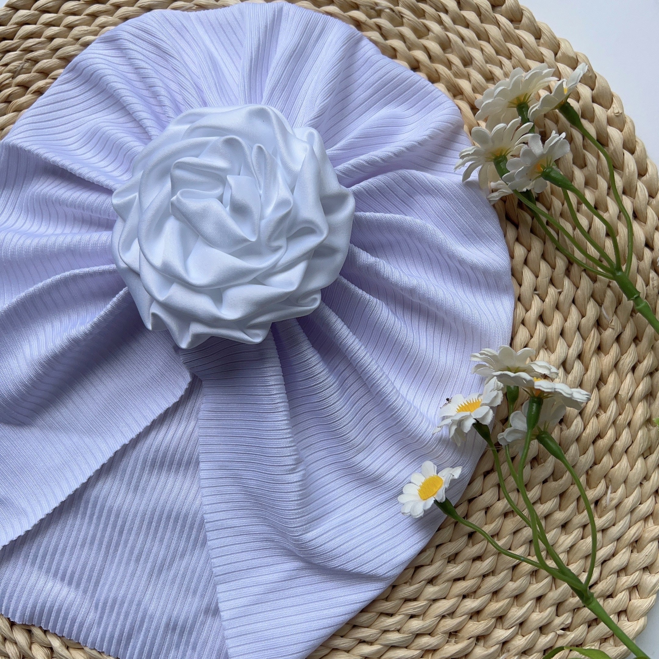 Baby Girls Flowers Decor Cap Head Accessory For Party
