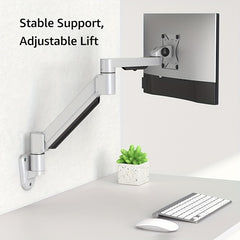 Bewiser Monitor Wall Mount Single Monitor Wall Arm For 43" Flat Curved Screens