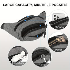 Waterproof Waist Bag Large Capacity Lightweight Outdoor Jogging Fishing Travel