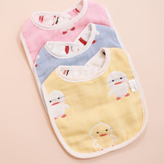 3pcs Baby Feeding Drool Bib Set Crown Cloud Heart Pattern Infants Saliva Towel
