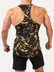 Men's Stretch Tank Top Crew Neck Sleeveless Shirt
