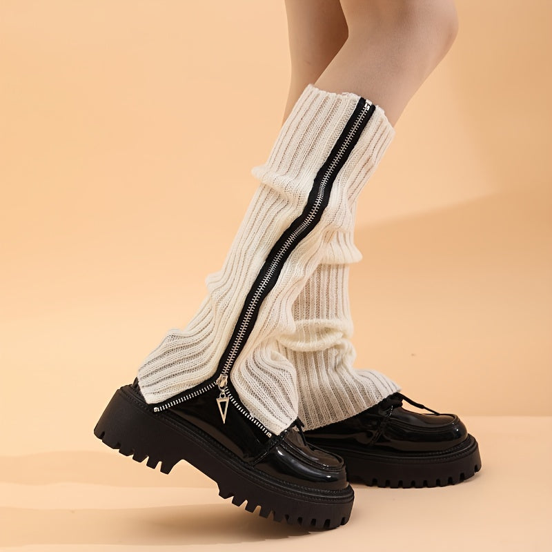 Knitted Knee High Socks Women's Leg Warmers