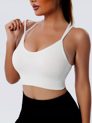 Back Cross Wireless Sport Bra Comfy & Breathable Women's Lingerie