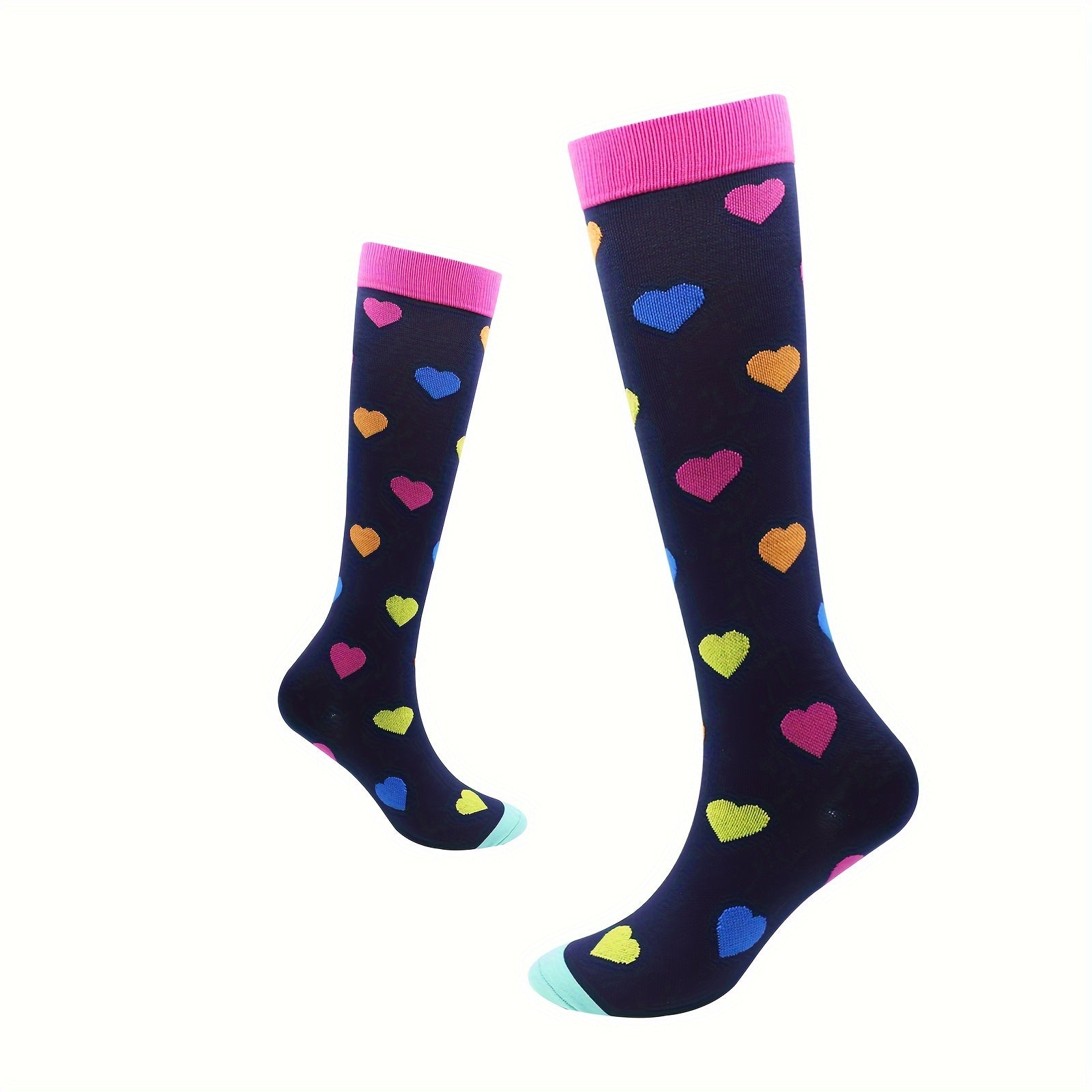 Compression Socks Men Women Knee High Stocking Sports Running Travel Nurses