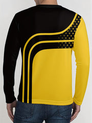 Men's Block Long Sleeve T shirt Casual Tees For Summer