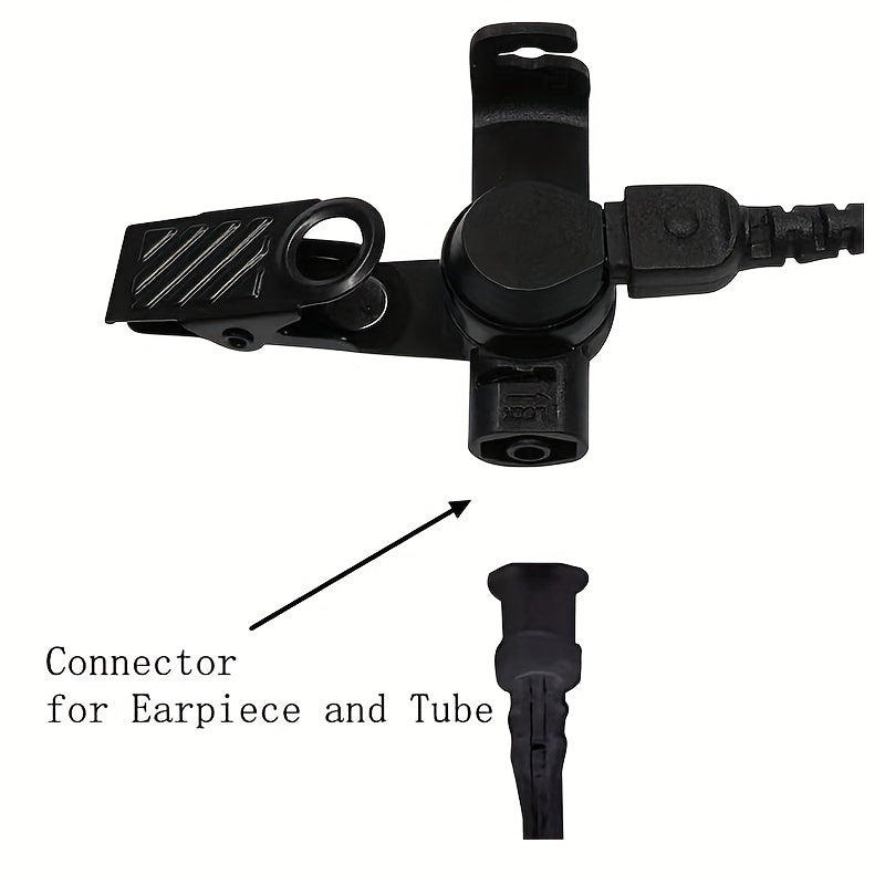 5 Coiled Acoustic Tube for Two Way Radio Surveillance