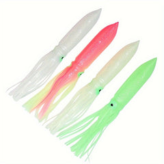 10pcs Luminous Squid Soft Baits 12 Inches Sea Fishing Bait