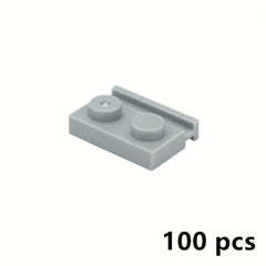 100pcs 1x2 Groove Slide Track Building Blocks - Compatible 32028