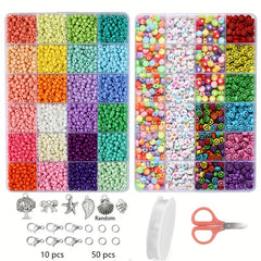Glass Rice Beads Letter Beads Jewelry Material Package