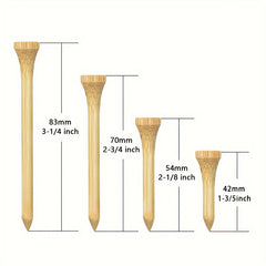 5 Pcs Durable Wooden Golf Tees