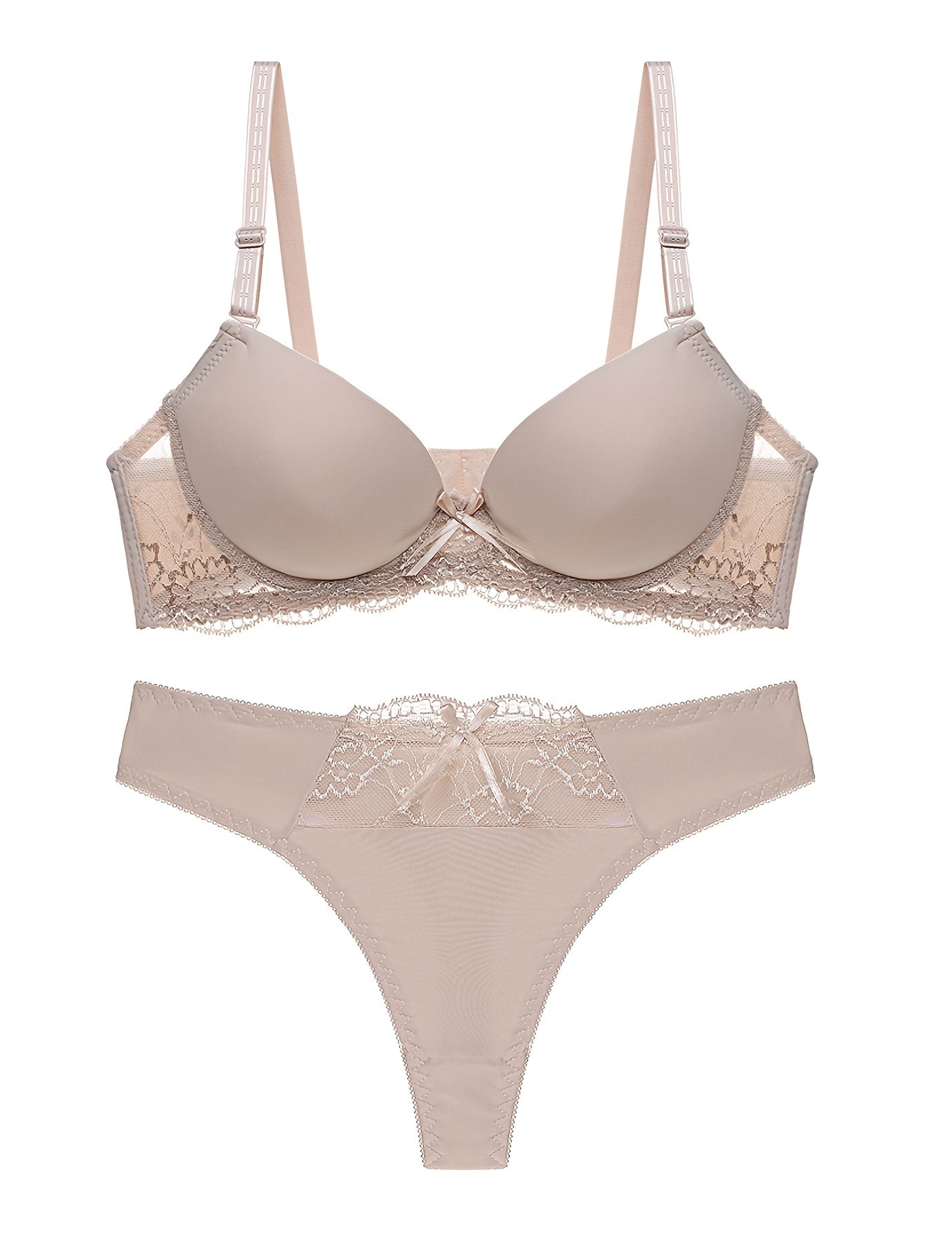 Sexy Lace Lingerie Set Comfortable Stretch Bra & Cheeky Panties