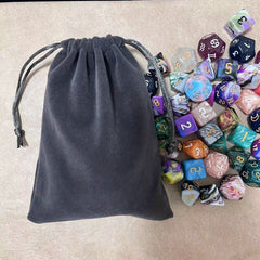 Small Dice Bag with Drawstring Closure - Holds 100 Polyhedral Dice