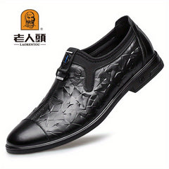 LAORENTOU Men's Leather Casual Business Shoes