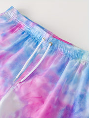 Tie Dye Men's Swim Trunks Quick Dry Beach Shorts Swimwear