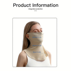 Solid UV Protection Mask Breathable Neck Protective Ice Bandana Women