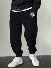 Men's Hip Hop Cartoon Print Joggers Casual Sports Pants