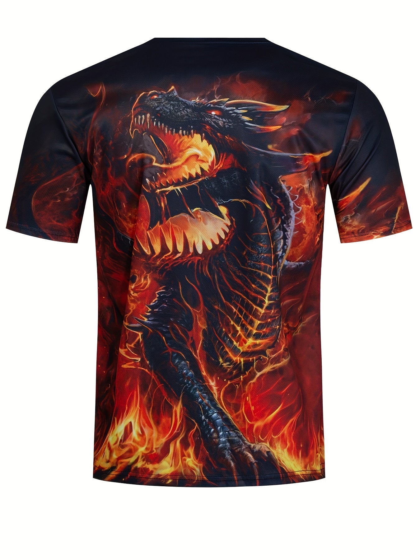 Men's 3D Dragon Graphic T shirt for Summer Outdoors