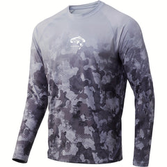Men's Sun Protection Quick Dry Long Sleeve Tops for Outdoor Fishing