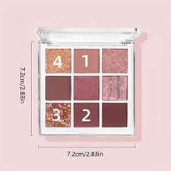 Matte Glitter Pearlescent Eyeshadow Palette