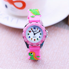 Kids Dino Silicone Watch Boys Girls Cartoon