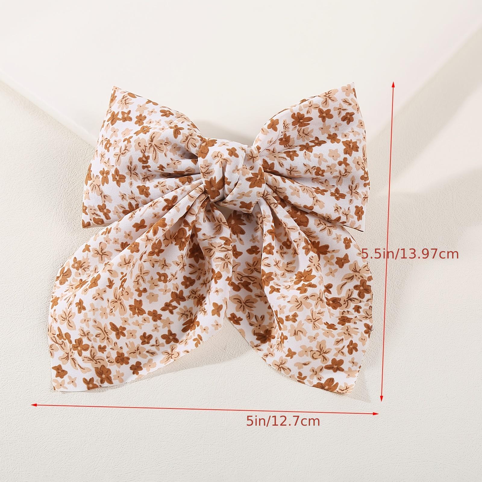 Floral Hair Bows For Girls Hair Clip Barrettes Women Teens