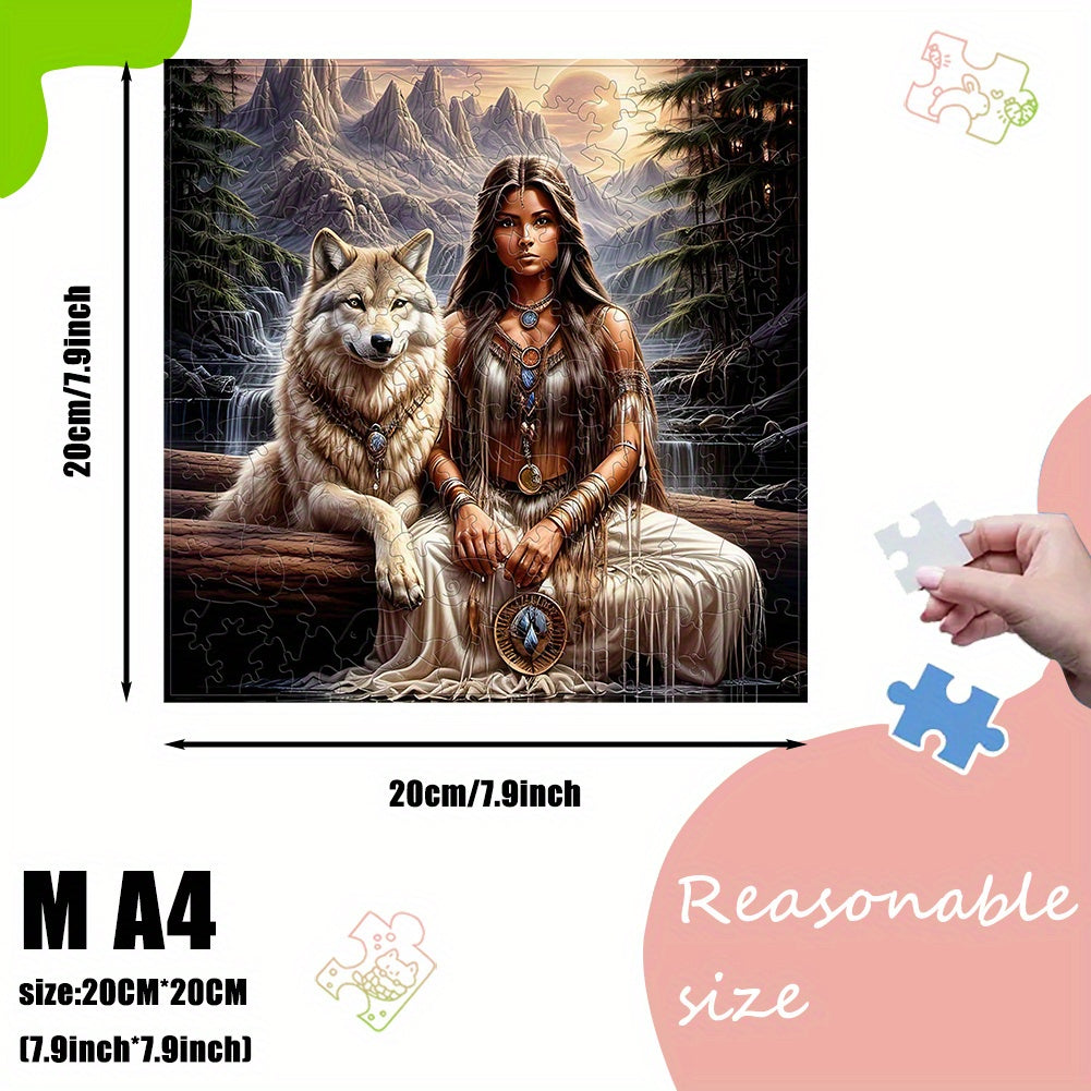 Wooden Animal Puzzles for Family Fun Christmas Halloween Birthday Adult Relax