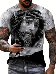 Men's Summer Graphic Tee - Comfy & Stretchy