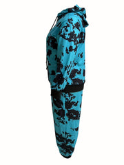 Tie Dye Hoodie & Joggers Set with Pockets