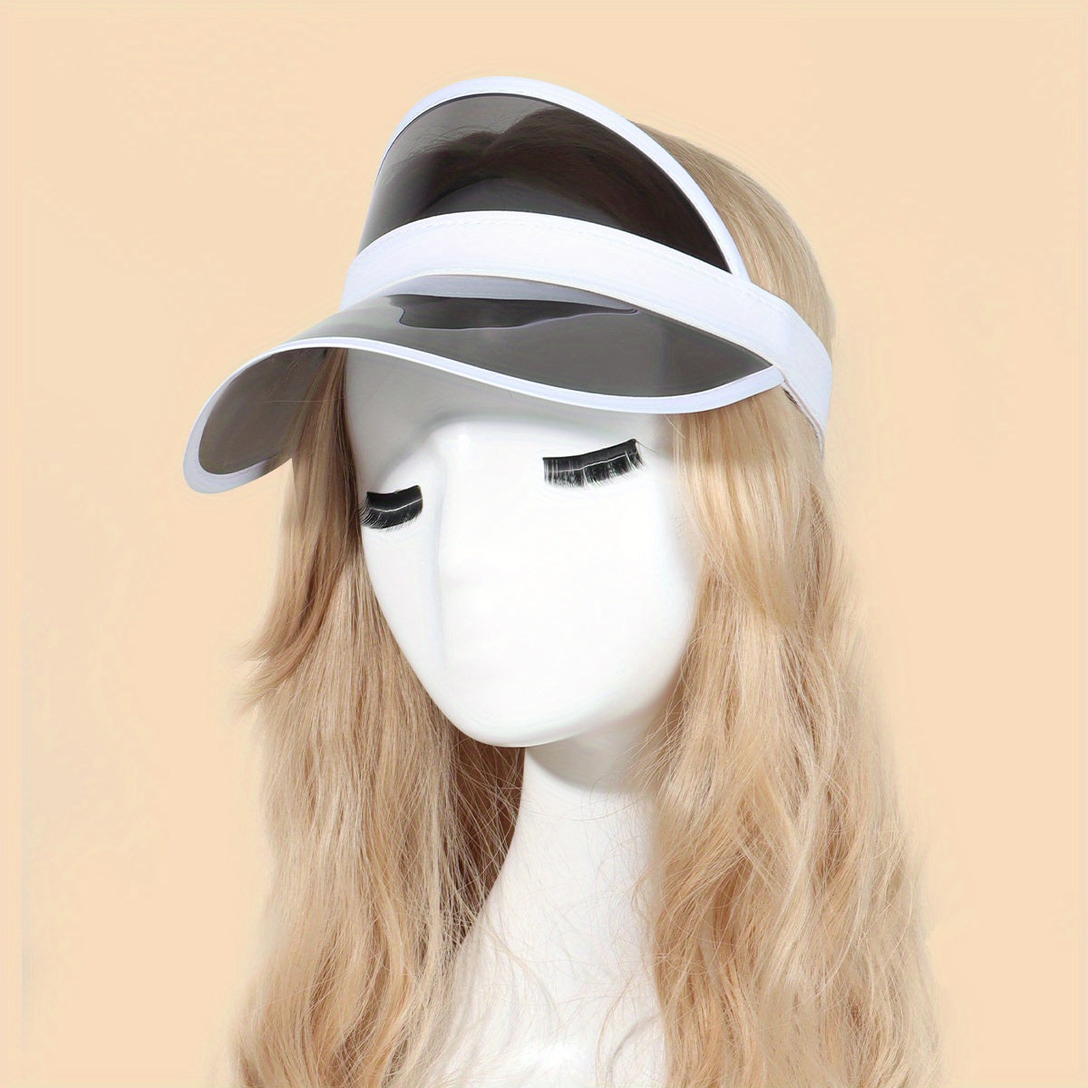 Candy PVC Visor Hat UV Protection Lightweight Sun Hat for Women