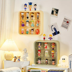 Wall-Mounted Doll Blind Box Storage Display Rack - Dustproof Showcase