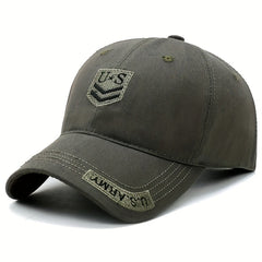 Men's Camo Embroidered Baseball Cap UV Protection Sun Hat