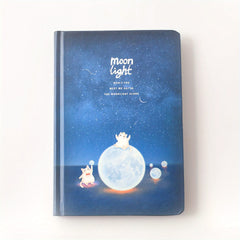 96 Sheets Moon Night Diary Book A5 Journal Nightlight DIY Notebook