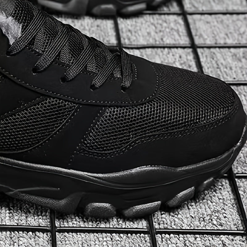Men's Fleece Walking Shoes, Warm & Non-Slip