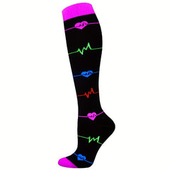 10 Pairs Men's Compression Socks for Sports, Sweat-wicking Breathable Socks