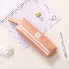 Big Capacity Canvas Pencil Case with Zipper