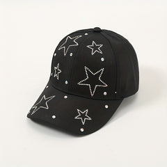 Diamond Five-pointed Star Baseball Cap Spring Sun Visor
