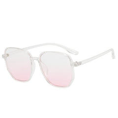 Square Casual Eyeglasses Gradient Women Driving Glasses
