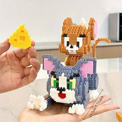 Psc Adorable Pet Cat Building Block Model Office And Home Decorative Item