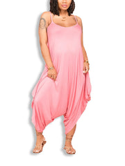 Women's Backless Spaghetti Strap Romper Jumpsuit