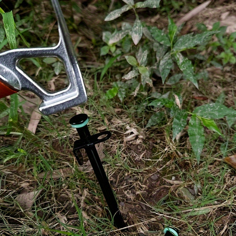Fluorescent Tent Pegs Ground Nails Stakes Silicone Ring Camping Accessories