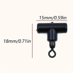 6pcs T Swivel Ring Anti-winding Fishing Rolling Connectors