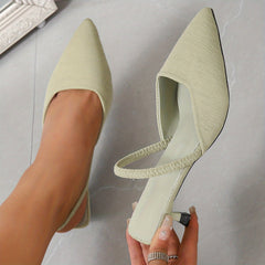Women's Kitten Heel Slingback Pumps Ankle Strap