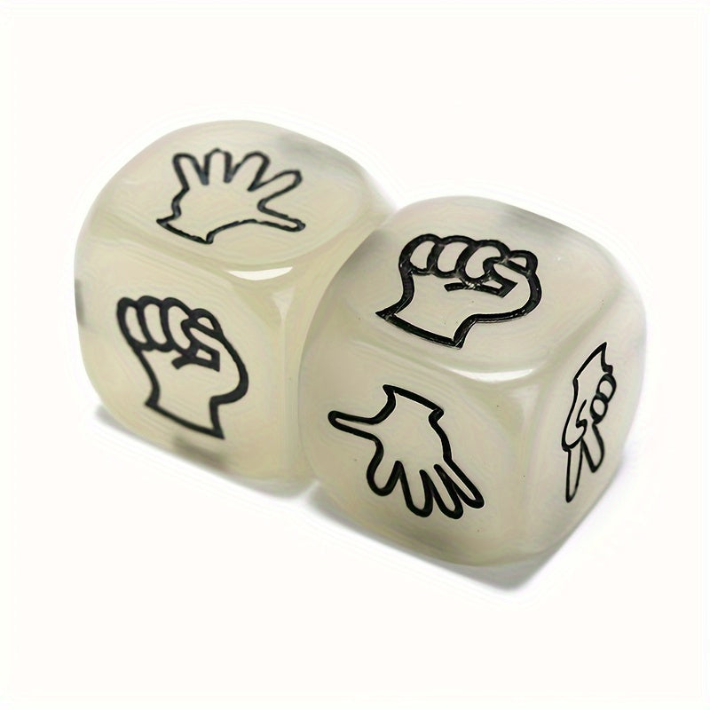 2pcs Funny Luminous Dice for Guessing Game and Drinking, Party Bar