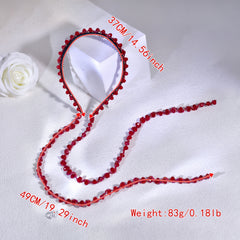 Beaded Tassel Hairband Crystal Headpiece for Weddings