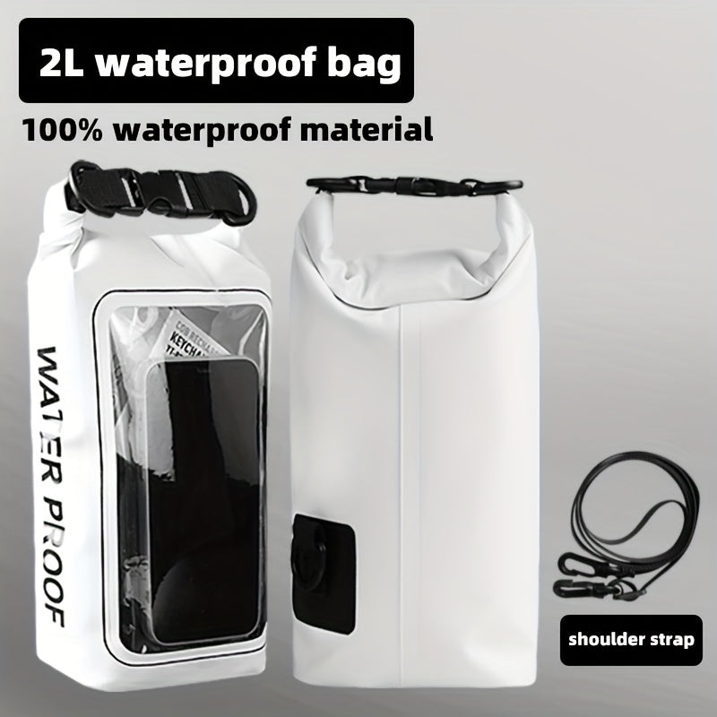 Waterproof Touch Screen Bucket Bag for Water Sports - Portable & Versatile