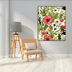 DIY Paint by Numbers Kit for Adults Floral Art Polyester Fiber Canvas 40x50cm