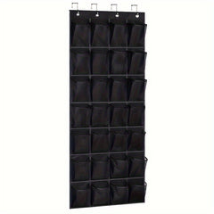 Over the Door Shoe Storage with 28 Deep Pockets and 4 Hooks